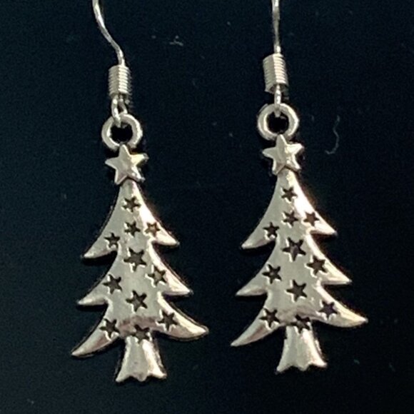 Celtic Earring, Christmas Tree Earring, Christmas Earring, Christmas Tree, Gift - Picture 1 of 6